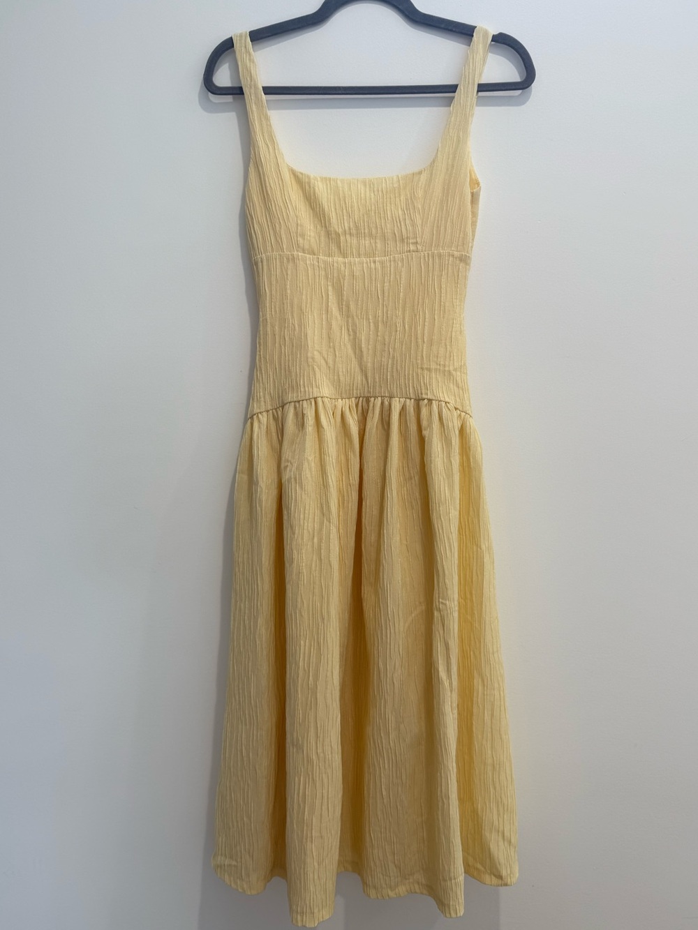 ZARA~ Textured Midi Dress NWT Small and Medium - Picture 5 of 11